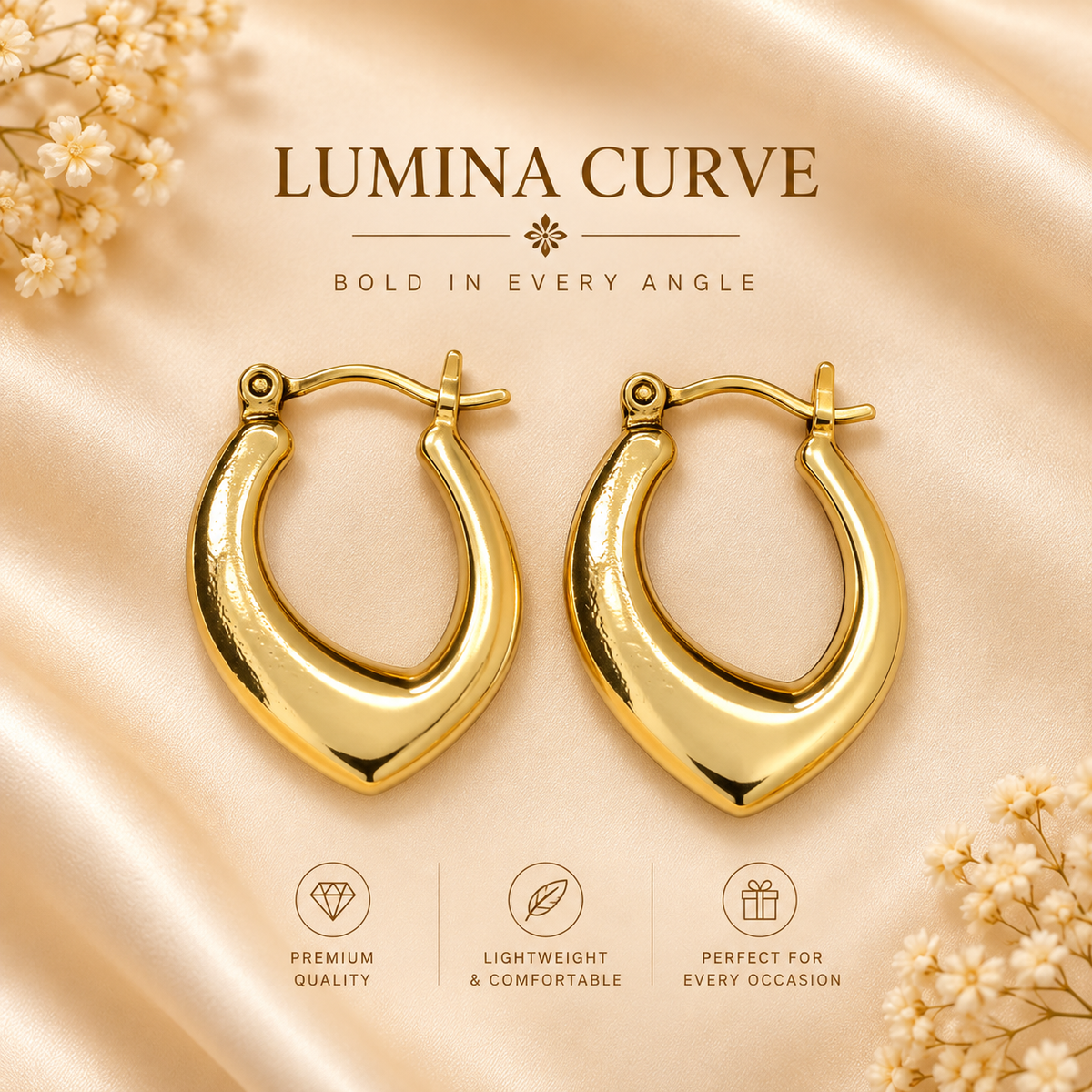 Lumina Curve Earring