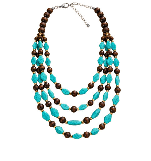 Turquoise Earth Layers Necklace