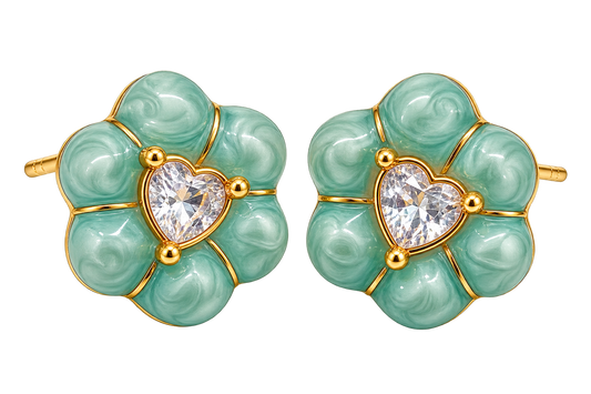 Mint Blossom Earrings