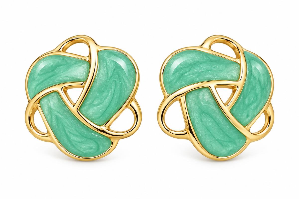 Mint Weave Earrings