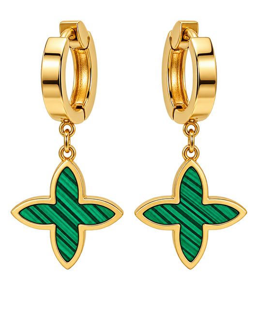 Verdea - Enamel Drop Hoops