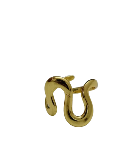 Golden Wave Ring