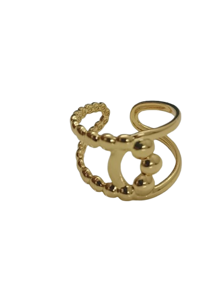 Dual Gleam Open Ring