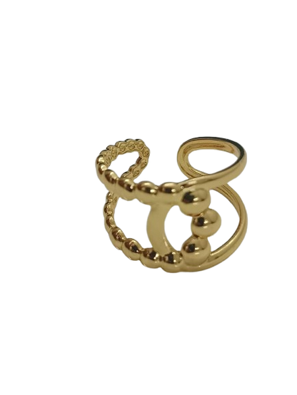 Dual Gleam Open Ring