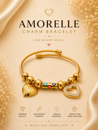 Amorelle Gold Charm Bracelet