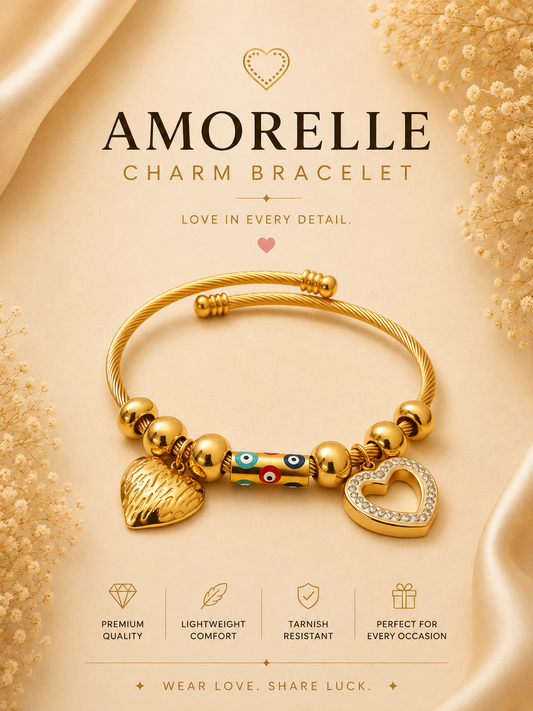Amorelle Gold Charm Bracelet