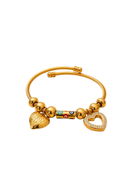 Amorelle Gold Charm Bracelet