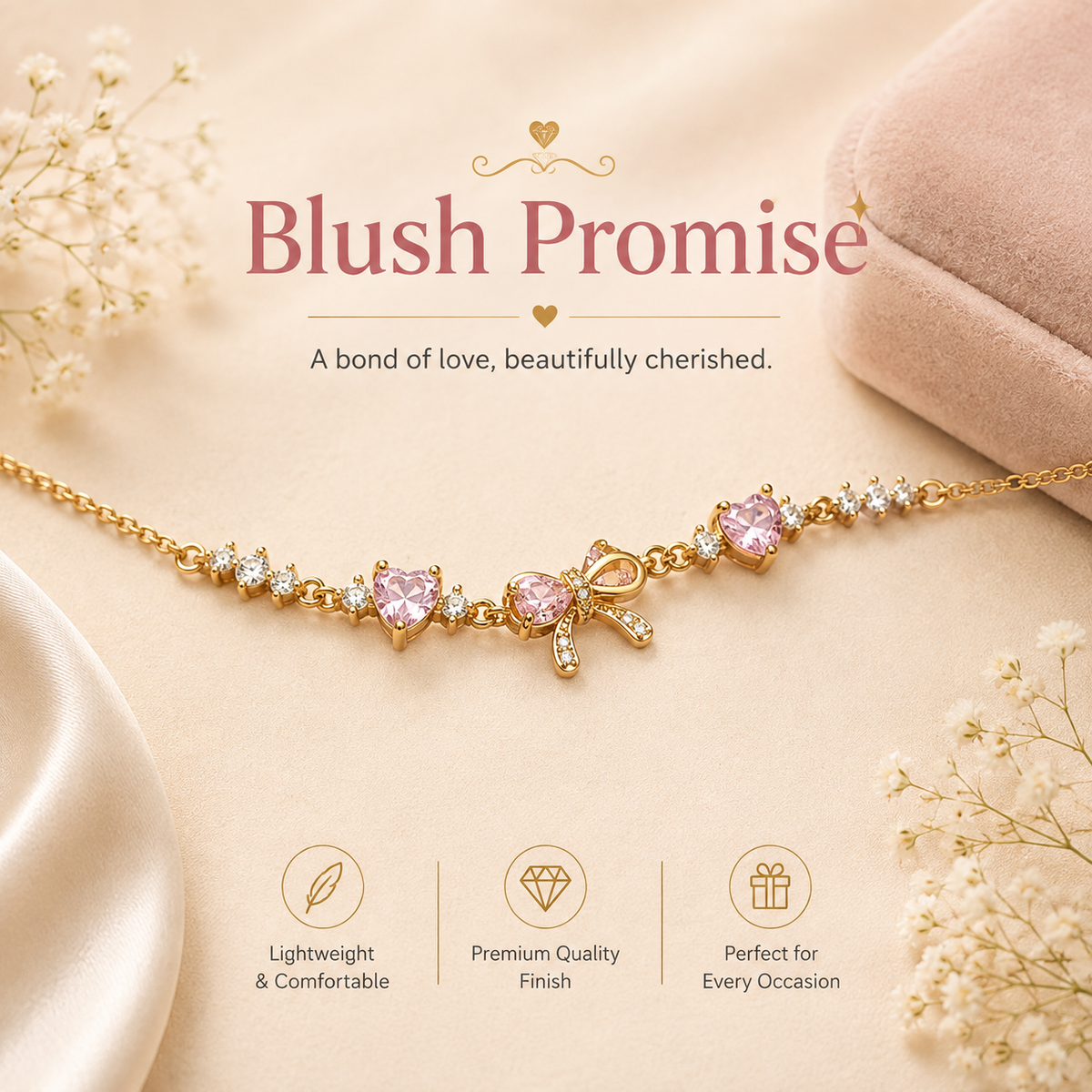 Blush Promise Chain Bracelet