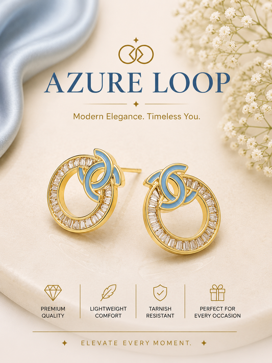 Azure Loop Earrings
