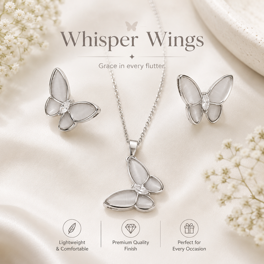 Whisper Wings Necklace Set