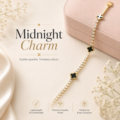 Midnight Charm Chain Bracelet