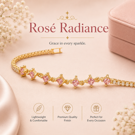 Red Radiance Chain Bracelet