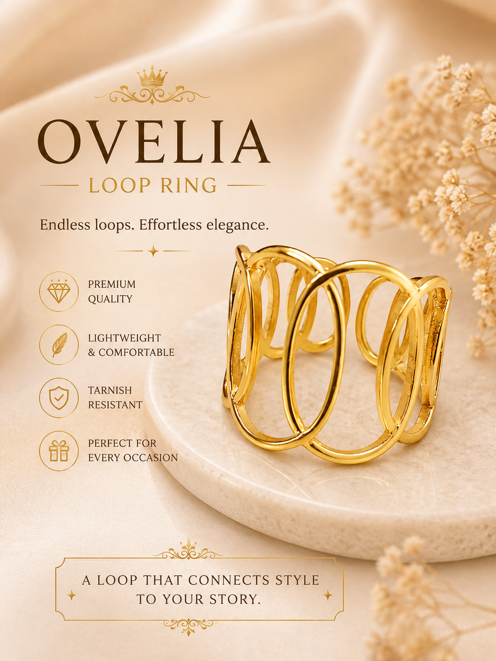 Ovelia  Loop Ring