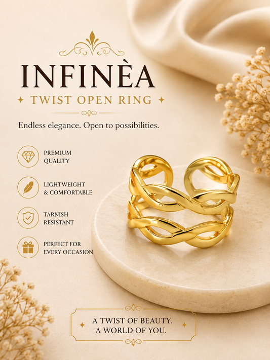 Infinea - Twist Open Ring