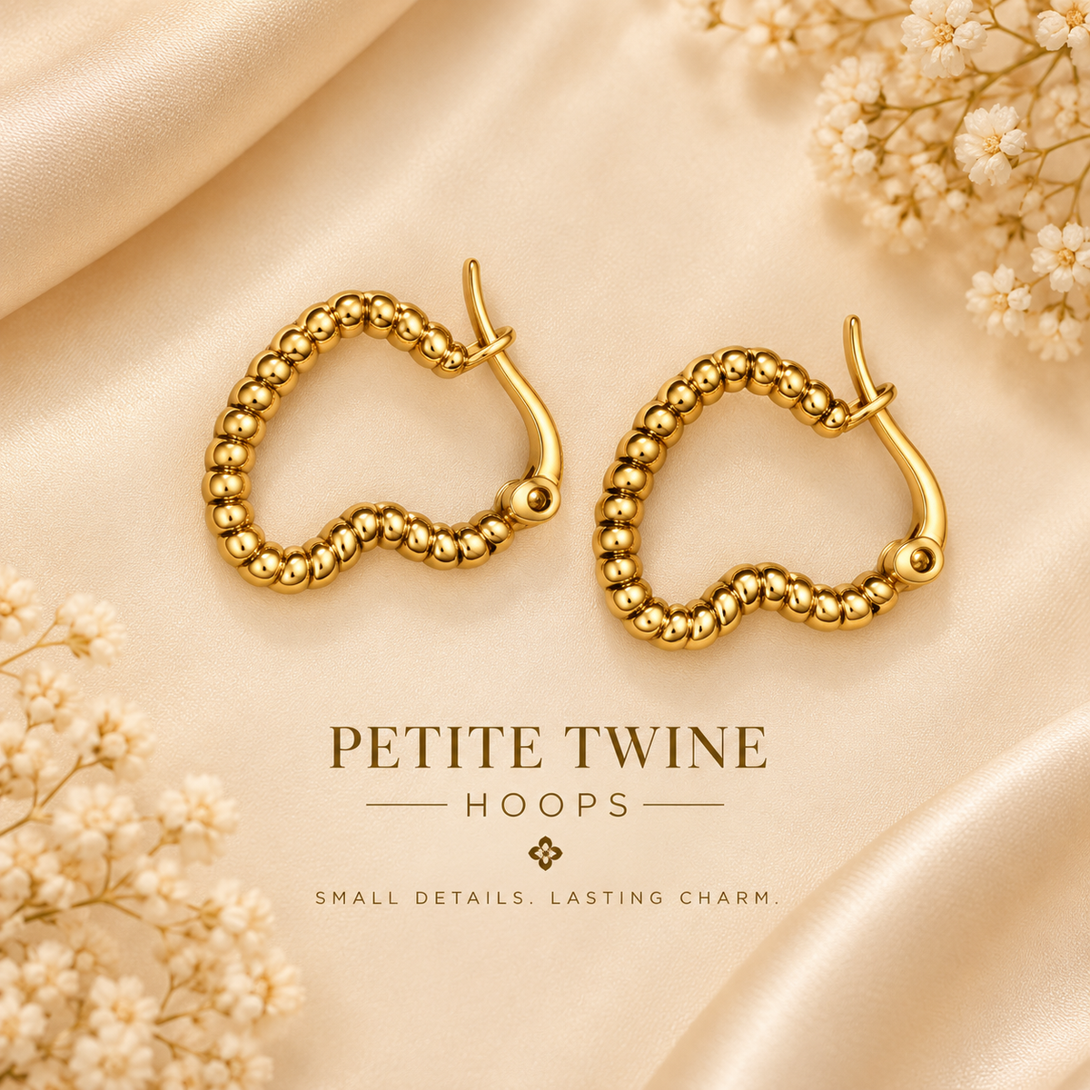 Petite Twine Hoops