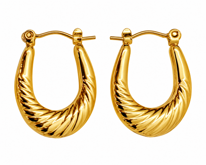 Radiant Swirl Hoops