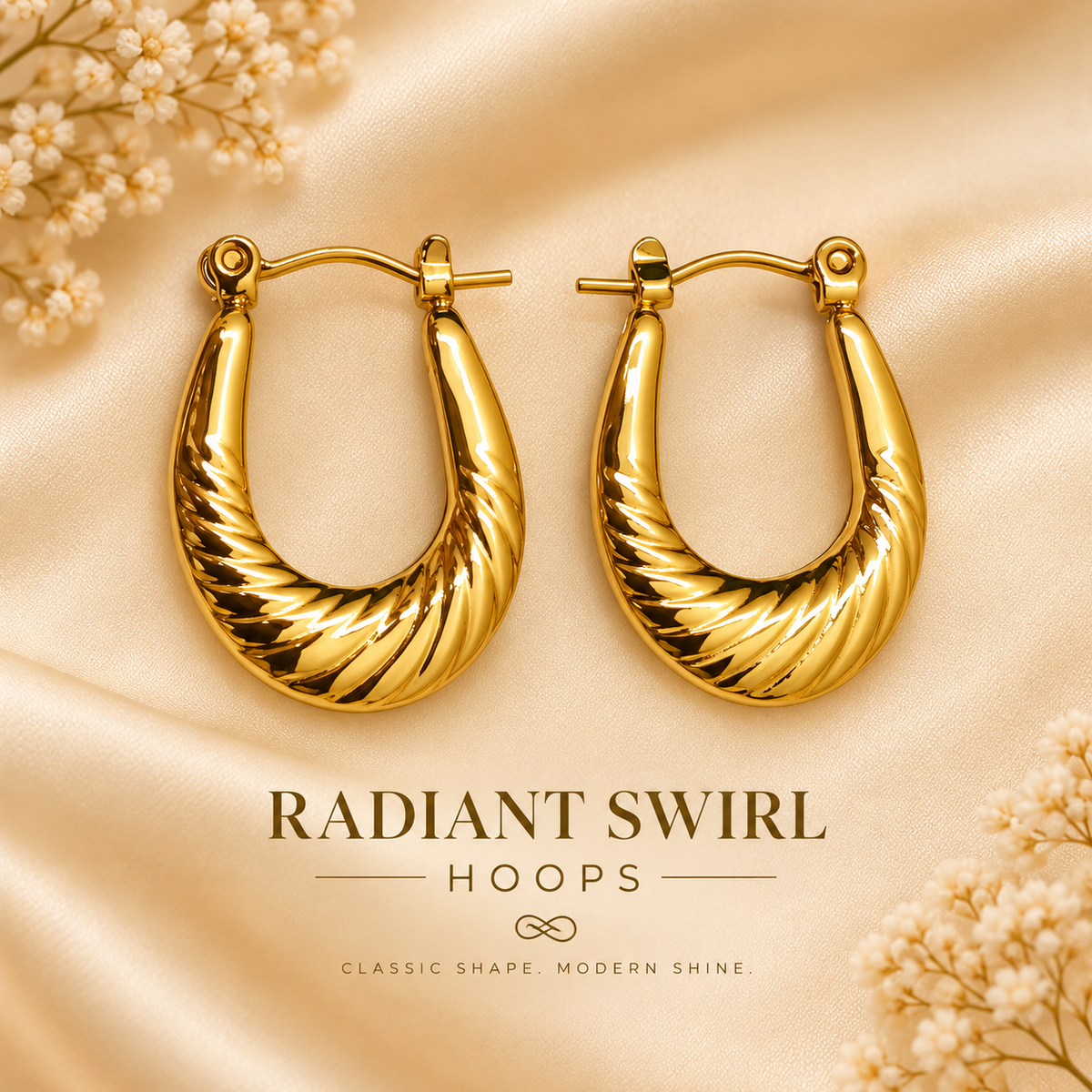Radiant Swirl Hoops