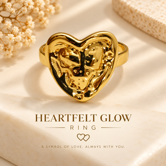 Heartfelt Glow Open Ring