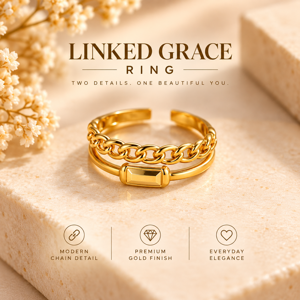 Linked Grace Ring