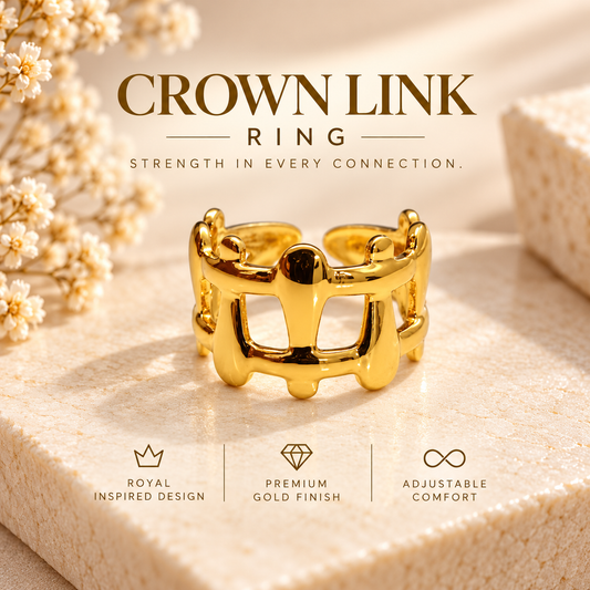 Crown Link Ring