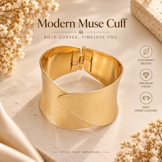 Modern Muse Gold Cuff