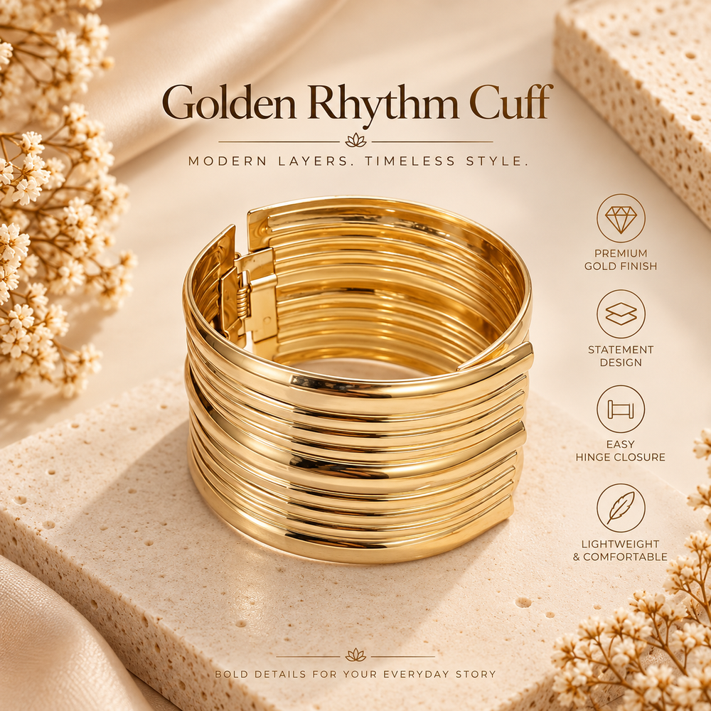 Golden Rhythm Cuff