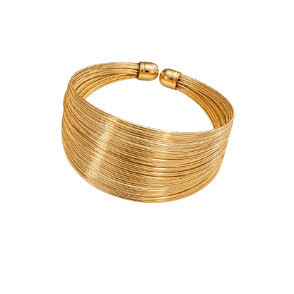 Golden Harmony Cuff