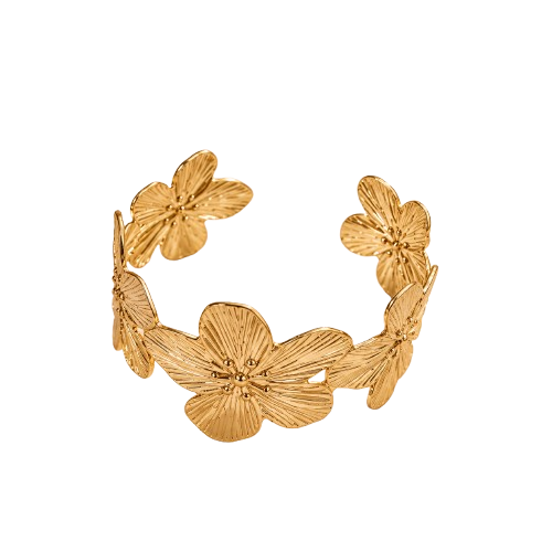 Blossom Grace Gold Cuff