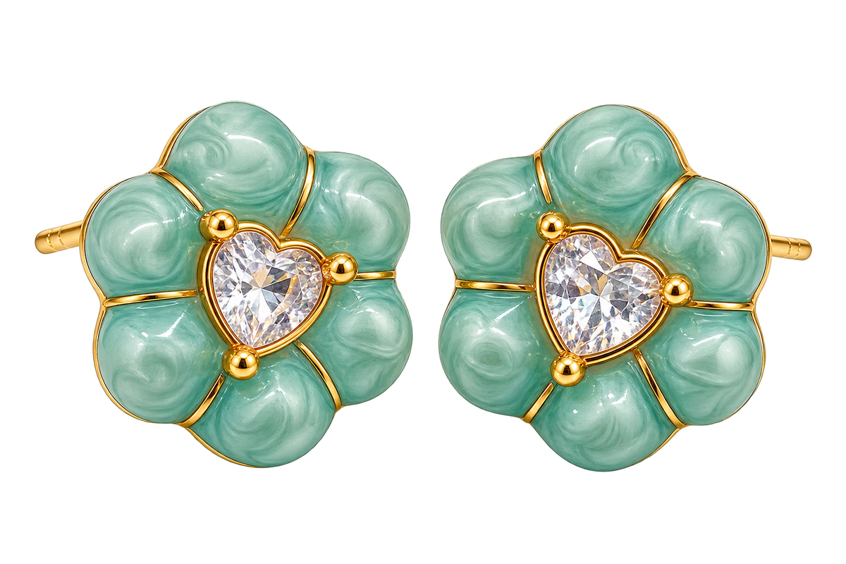 Mint Blossom Earrings