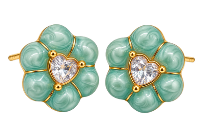Mint Blossom Earrings