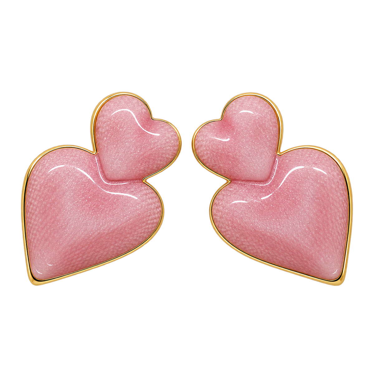 Amorea - Heart Enamel Stud