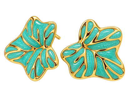 Aqua Wings Earrings