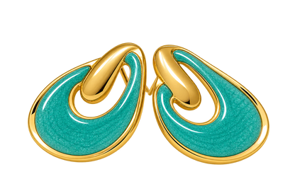 Aqualia - Enamel Stud Earrings