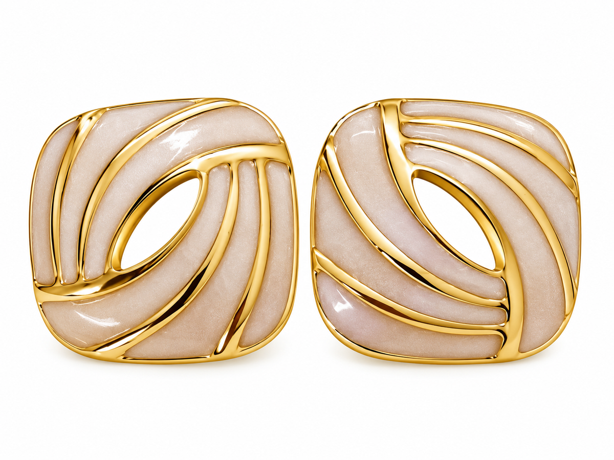 Aurelia - Enamel Stud Earrings