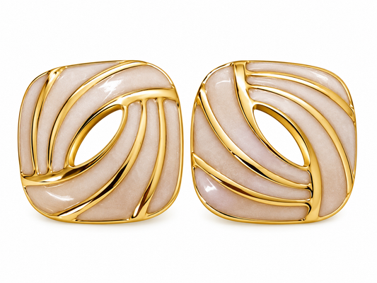 Aurelia - Enamel Stud Earrings