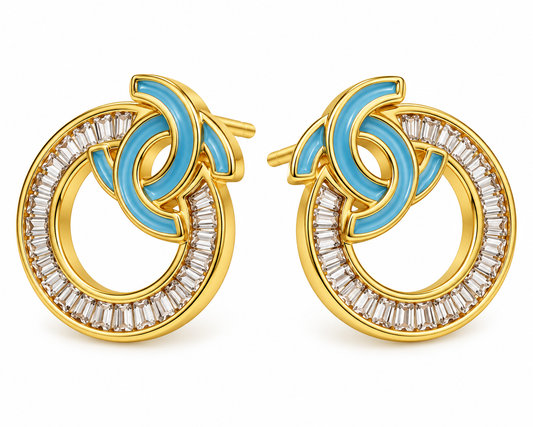 Azure Loop Earrings