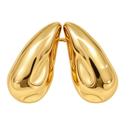 Golden Petal Earrings