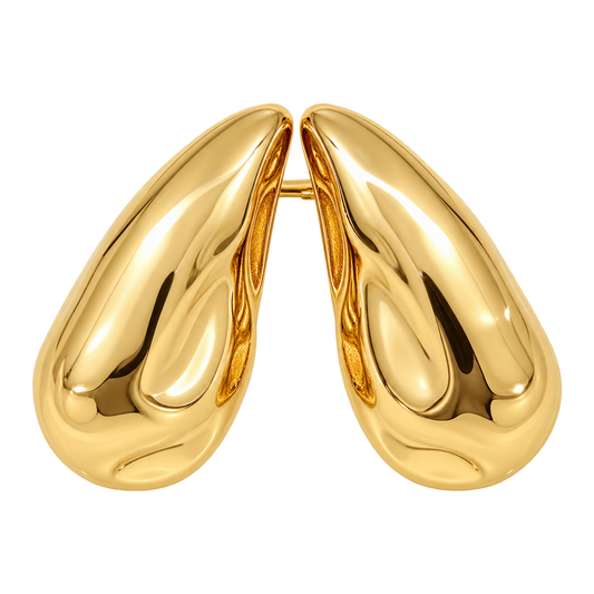 Golden Petal Earrings