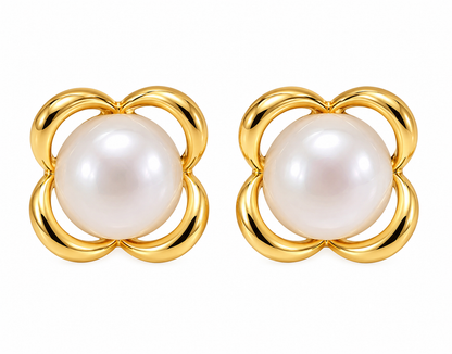 Lumira - Pearl Bloom Studs
