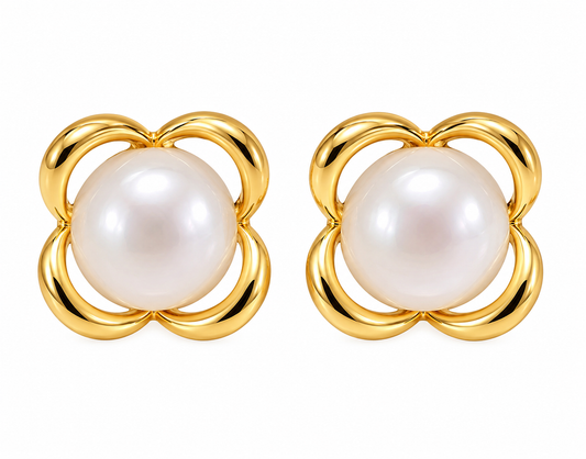 Lumira - Pearl Bloom Studs