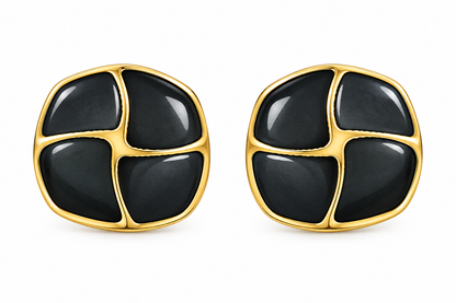 Onxy Grid Earrings