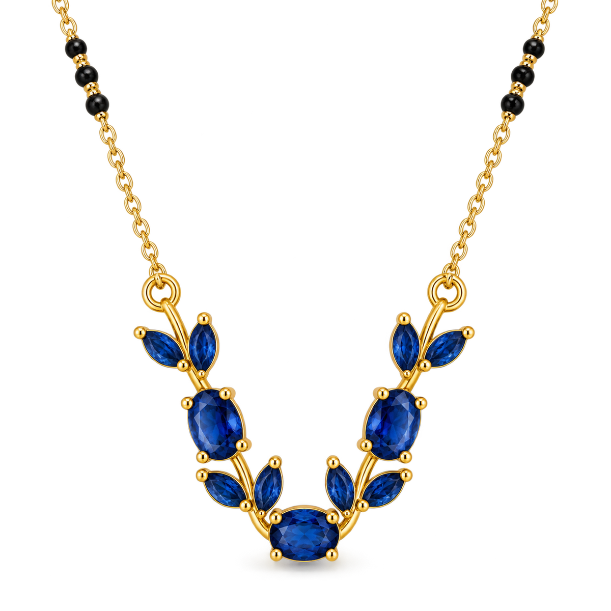 Sapphire Vine Necklace