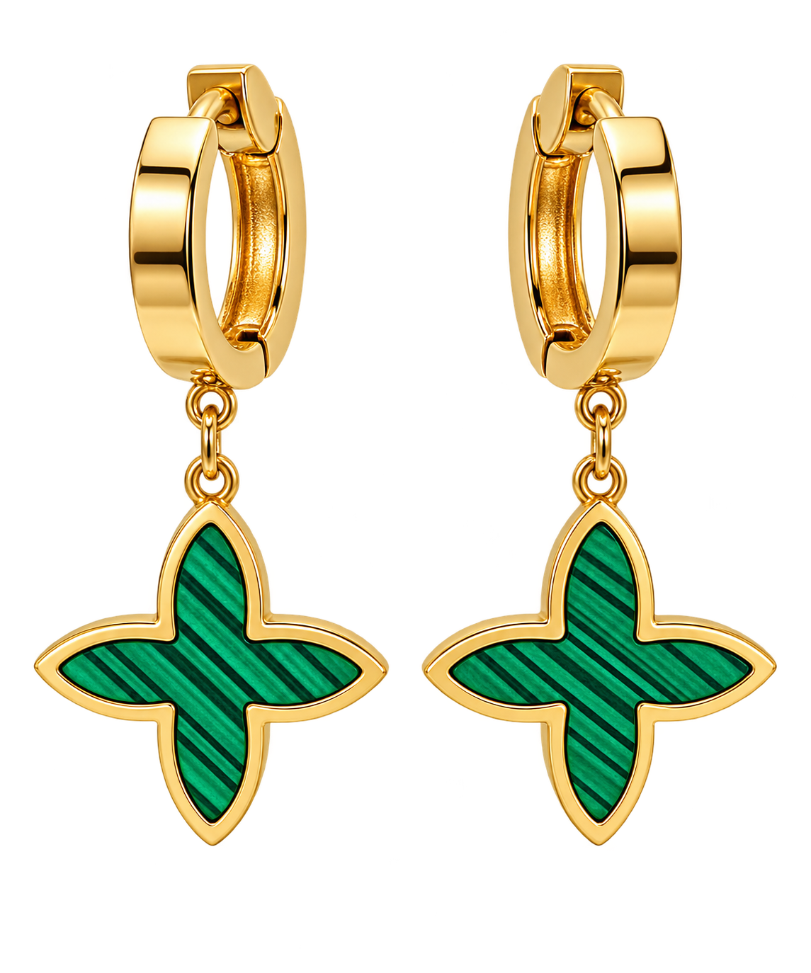 Verdea - Enamel Drop Hoops