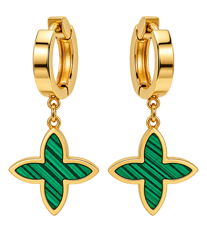 Verdea - Enamel Drop Hoops