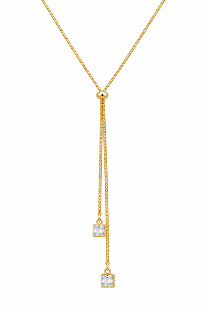 Crystal Drop Gleam Necklace