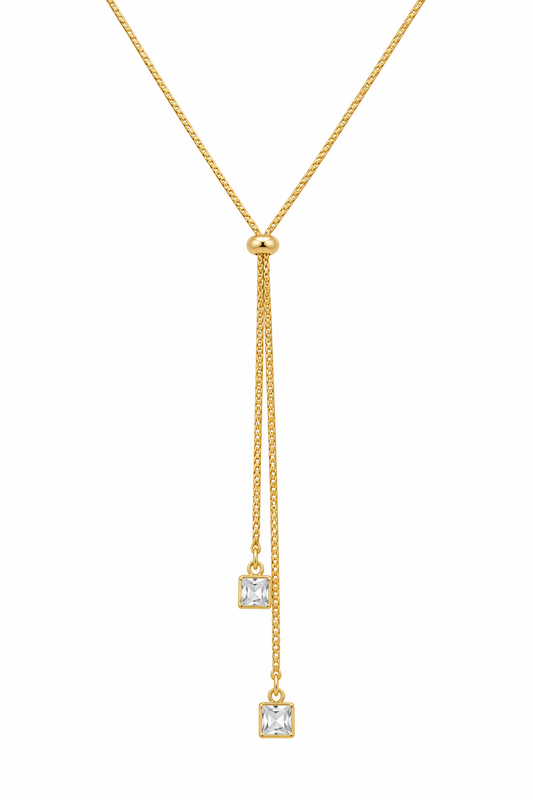 Crystal Drop Gleam Necklace
