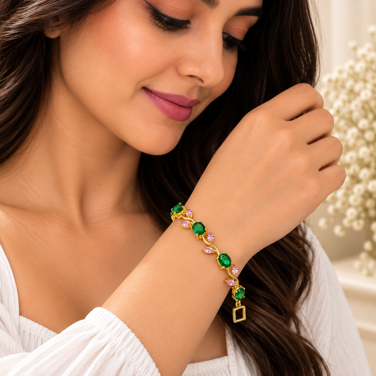 Emerald Blush Bracelet