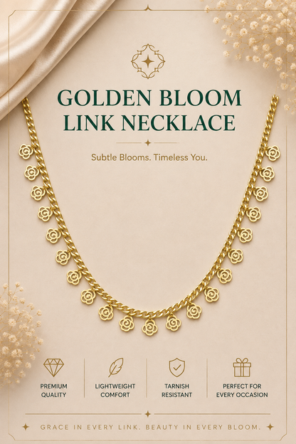 Golden Bloom Link Necklace