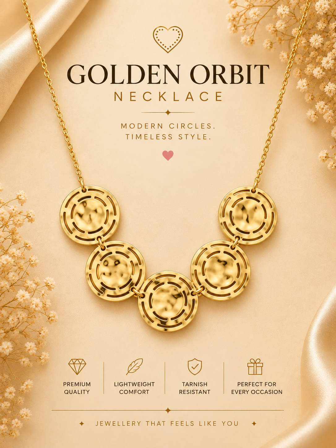 Golden Orbit Necklace