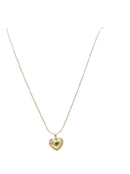 Golden Heart Charm Necklace